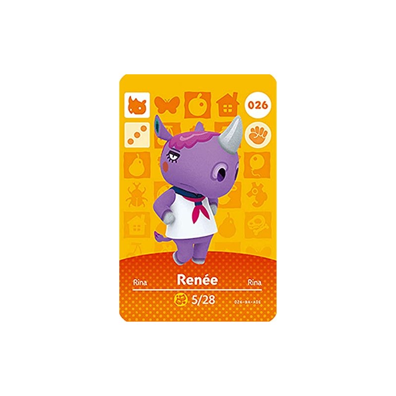 Renee JORDEN Animal Crossing Happy Home Designer Amiibo Card Series