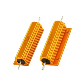 Dahszhi Dahszhi 100W 2 Ohm Aluminum Power Metal Shell Case Wirewound Resistor 2pcs