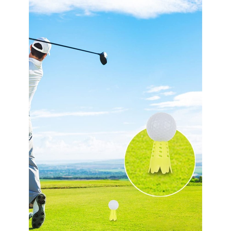 20Pcs Plastic Golf Tees Lightweight Golf Simulator Tees Portable Golf