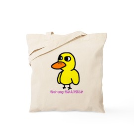 CafePress Duck Song Tote Bag Natural Canvas Tote Bag, Reusable Shopping Bag