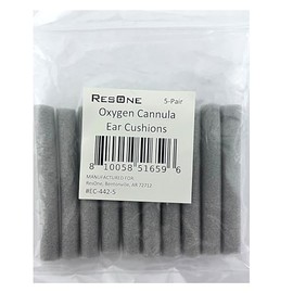 Ear Cushions for Oxygen Accessories - 5-Pair Foam Ear Cushions for Oxygen Tubing, Nasal Cannula Ear Cushions to Prevent Chafing and Soreness with Oxygen Cannula Accessories and Surgical Masks
