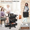 AROUS 5 in 1 Rolling Makeup Case with Drawers, Cosmetic