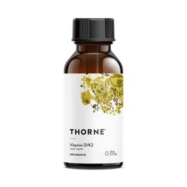 THORNE Thorne Vitamin D/K2 Liquid (Metered Dispenser) - Dietary Supplement with Vitamins D3 and K2 to Support Healthy Bones and Muscles - 1 Fluid Ounce (30 mL)