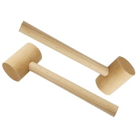 Wooden Mallet Hammer,Kellegour 2 Pieces Wooden Hammer,Woodworking Wood Mallet,for Leather Woodworking Strike,Repair,Adjust and Carve