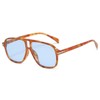 QVKUUT Retro Rectangular Sunglasses for Men and Women Rectangle Retro