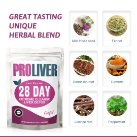Catfit 140 Tea Bags Liver,Kidney & Pancrea Herbal Compound Detox & Cleanse Herbal Tea