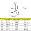Treble Fishing Hooks, 100Pack High Carbon Steel Treble Hooks, Super