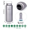Boundless Voyage 1050ml Pure Titanium Bottle, Wide Mouth, Large Capacity,