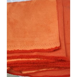 AD Fabric, Suede Microsuede Upholstery Fabric-Orange- 58" Sold by The Yard