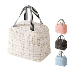 Lunch Bags for Women Insulated Lunch Bags Adults Cooler Bag Water-Resistant Thermal Leak-Proof Lunch Organizer for Children Girls Men Work Picnic White