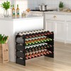 Domax Wine Rack Freestanding Floor - 4 Tiers Stackable Wine