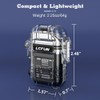 LcFun USB Rechargeable Electric Lighter, Windproof Plasma Dual Arc Lighters,