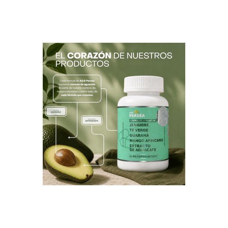 A&G PERSEA PACK 2 Frascos 60 C/u Cápsulas a base