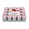 Pack of 60 Scented Tea Lights Strawberry with Cream