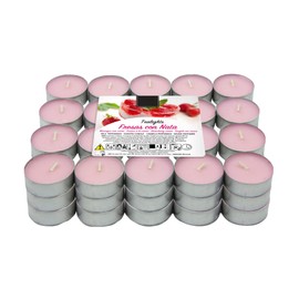 Pack of 60 Scented Tea Lights Strawberry with Cream