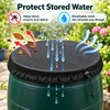 Drawstring Mesh Rain Barrel Cover for Outdoor Water Storage –