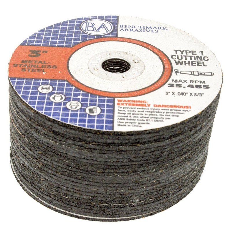 Benchmark Abrasives 3" x .040" x 3/8" Thin Metal Cutting