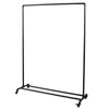 MBQQ Industrial Pipe Clothing Racks on Wheels,47in Length Heavy Duty