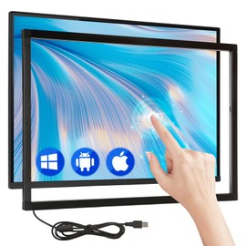 32 Inch Infrared Touch Frame 20 Points IR Touch Screen Panel with USB Infrared Touch Screen Overlay Suitable for Touch Monitor TV Frame, Touch Whiteboard Digital Signage, Kiosks, Automation Retailers