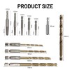 Leogony 11 Pcs Easy Out Bolt Extractor Set, 4 Bits