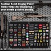 Esmorah Large Military Patch Display Board with 3 Flag Patches,