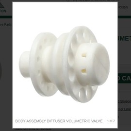 Multiplex BODY ASSEMBLY DIFFUSER VOLUMETRIC VALVE # 54-0176/04-SP
