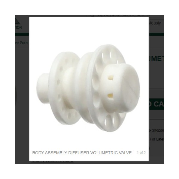 Multiplex BODY ASSEMBLY DIFFUSER VOLUMETRIC VALVE # 54-0176/04-SP