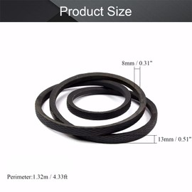 Othmro A-1321/A52 V-Belt Inner Belt 52" Industrial Rubber Transmission Belt - Pack of 1