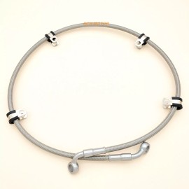 R&C Rear Braided Brake Hose Line For Can-Am Outlander Max 650 T Max 650  2017-2023