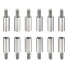 PATIKIL 24pcs M3 Standoffs, M3 12+6mm Spacer Standoffs Steel Threaded
