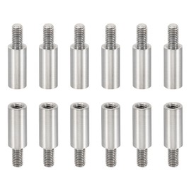 PATIKIL 24pcs M3 Standoffs, M3 12+6mm Spacer Standoffs Steel Threaded Standoffs Screws Kit 3mm ID 5mm OD Metric Male Female Thread Adapters for Circuit Board PCB RC Drones Motherboard