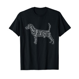 Love Beagle Hound Dog Silhouette Word Cloud Pet Owner Gift T-Shirt