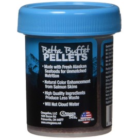 Omega One Betta Buffet 1.5mm Pellets, 1 oz