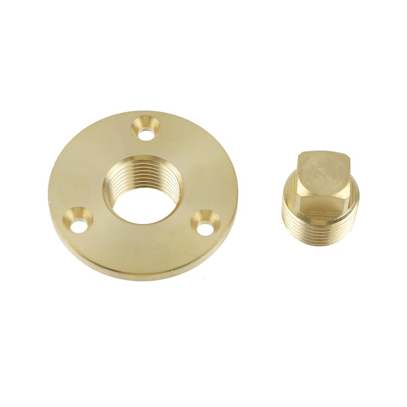 Semetall Solid Brass Boat Drian Plug Kit,1/2" Boat Male Plug,Marine