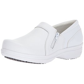 Easy Works Women's Bentley Health Care Professional Shoe, White, 10 Wide