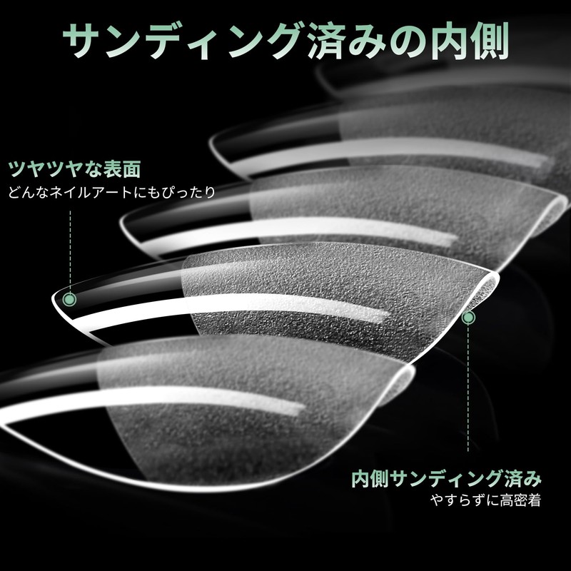 LEYKOSH 240pcs 15 Size Ultra Thin Short Oval Sanded Natural