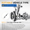 PAROD 662144 CV Axle Assembly Fit for 2000-2011 Ford Focus