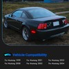 SHINEFIT LED Side Marker Light Replacement for 1999-2004 Mustang Smoked