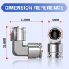 Bwintech 2 Pcs 10mm 90 Degree Elbow Push to Connect