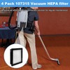 BGSIME 4 PACK 107315 HEPA Vacuum Filter for Proteam Super