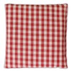 Rapeseed Cushion 12 x 12 cm – Organic Fabric Red/White