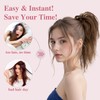 TESSHAIR Thick Messy Bun Hair Piece, Tousled Wavy Human Hair