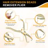 HARFINGTON Hair Extension Beading Tool Kit Stainless Steel Hair Extensions