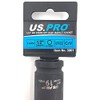 US PRO Single 19mm Deep Impact Socket Metric 1/2" Drive