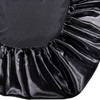 1 Piece Satin Fitted Sheet Only Classic Luxury Silky Soft