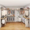 bimiti Wall Mounted Clothes Rack - Solid Wood Closet Storage