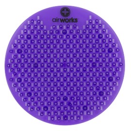 AirWorks WSFUS236-BX Awsfus236-Bx Splash Free Urinal Screen, Lavender Meadow, Light 0.22 lb, 8" Height, 6" Width, Purple (Pack of 10)