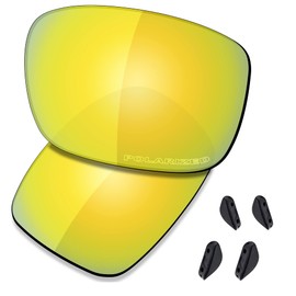 Saucer Premium Replacement Lenses for Oakley Drop Point OO9367 Sunglasses High Defense - 24K Gold Polarized