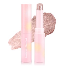 Erinde Eyeshadow Stick Jelly Eye Shadow, Creamy Smooth, Waterproof Smudge Proof Long Lasting Eyeshadow Stick, Multi Use Highly Pigmented Shimmer Eye Shadow Pencil for Women, 03 Starlit Silver