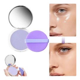 Polvo Matificador Cremoso Lavanda Maquillaje Mate Textura Seda Control de Aceite Elimina Brillo Facial Larga Duracion  prebase y polvos fijadores...  
